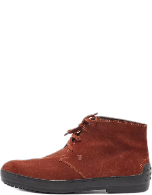 Tod's Brown Suede Chukka Ankle Boot