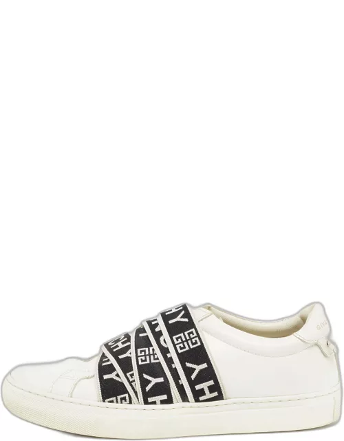 Givenchy White Leather 4G Low Top Sneaker