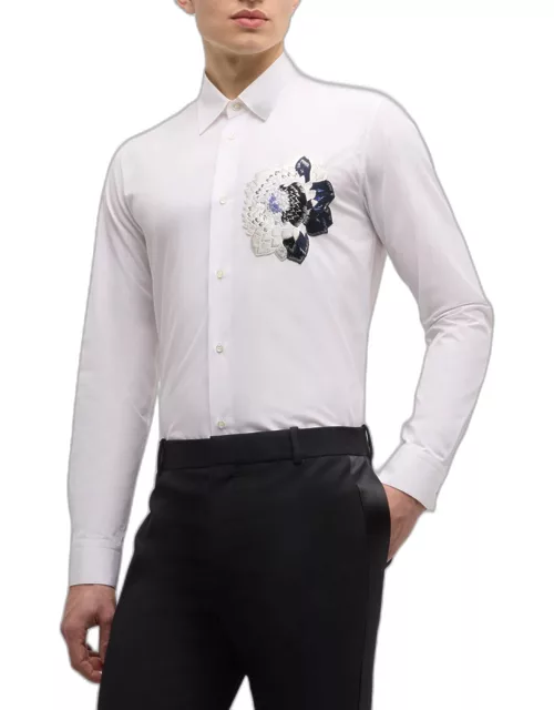 Men's Dutch Flower Dress Shirt