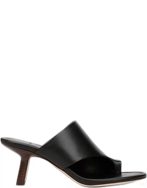 Jasper Leather Toe-Ring Slide Sandal