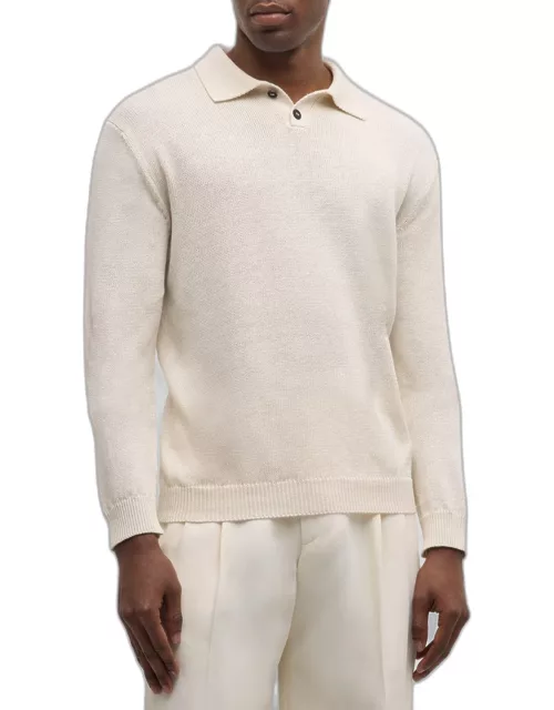 Men's Luigi Linen-Cotton Polo Shirt