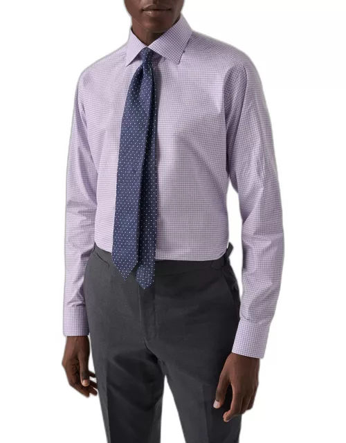 Men's Contemporary Check Elevated Poplin Shirt