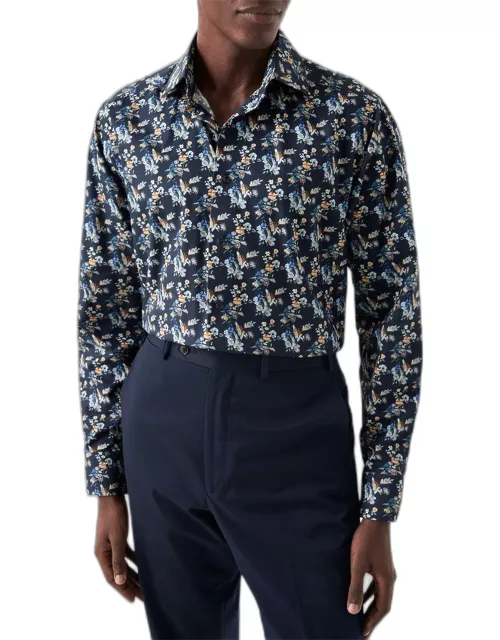 Men's Contemporary Fit Floral Print Shirt