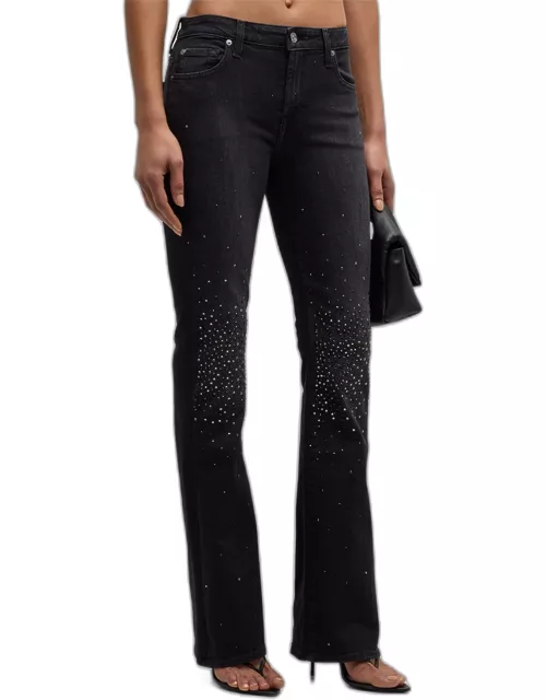 Tailorless Bootcut Jeans with Crystal