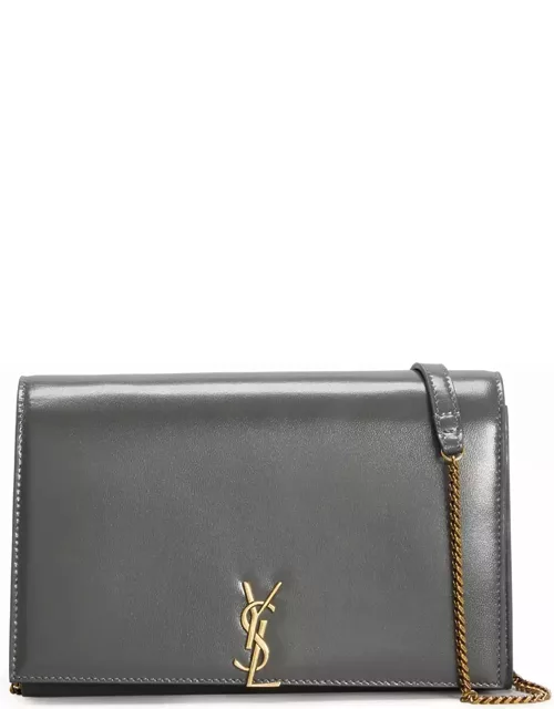 YSL Monogram Wallet on Chain in Smooth Leather