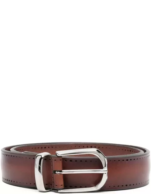 Orciani Blade Belt In Burnt Colour