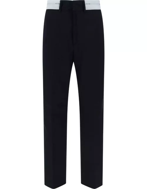 Palm Angels Tailored Trousers With Contrast Waist