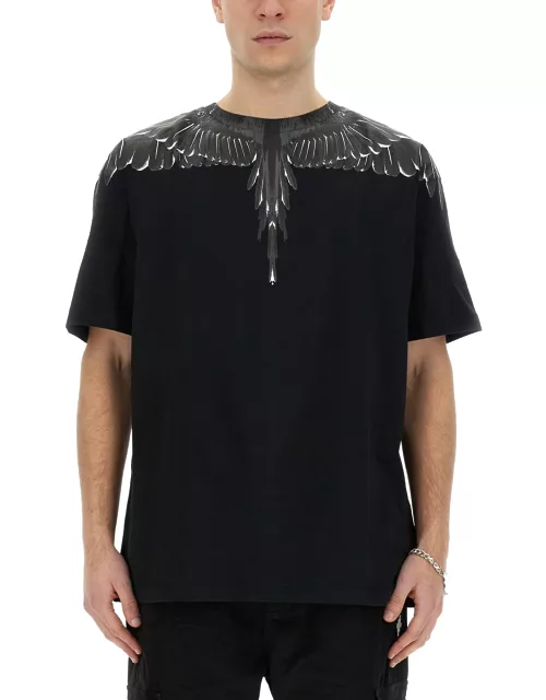 marcelo burlon county of milan t-shirt with "icon wings" print