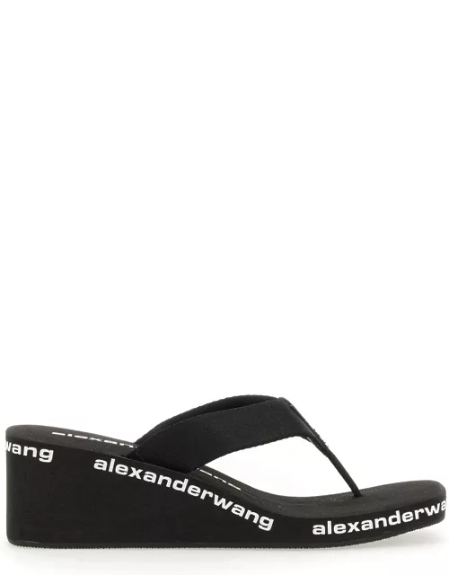 alexander wang thong sandal with wedge