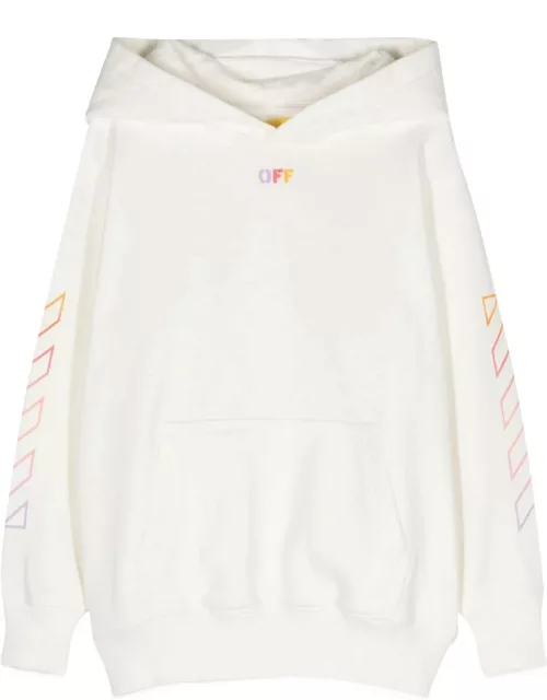 off-white arrow rainbow hoodie