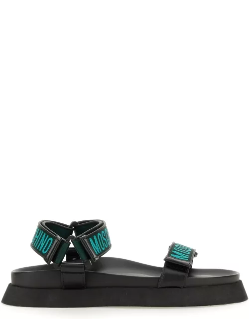 moschino sandal with logo