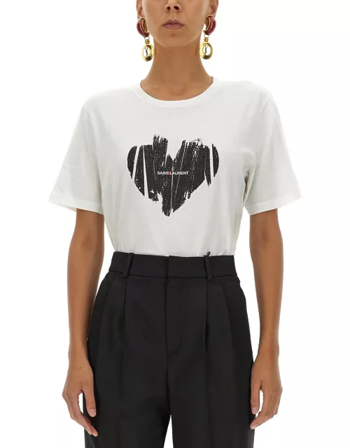saint laurent t-shirt "heart"