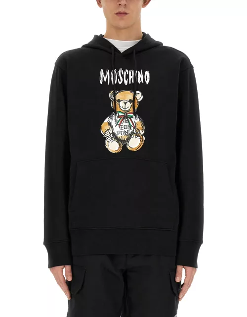 moschino "drawn teddy bear" sweatshirt