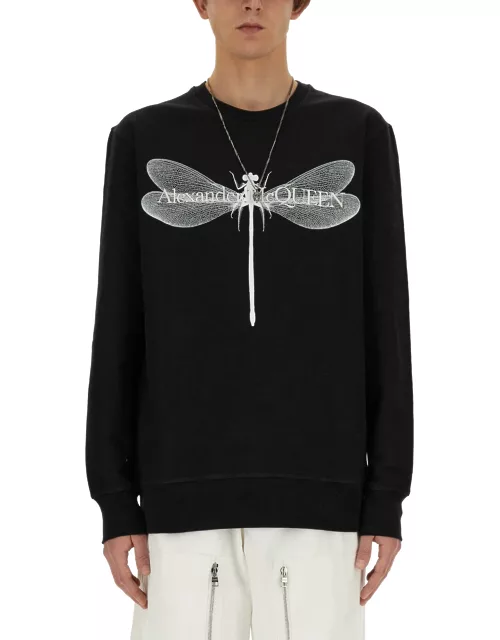 alexander mcqueen "dragonfly" sweatshirt