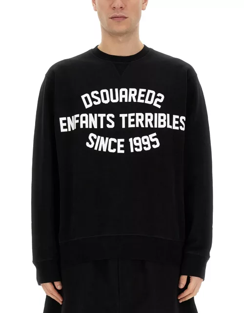 dsquared sweatshirt with logo print