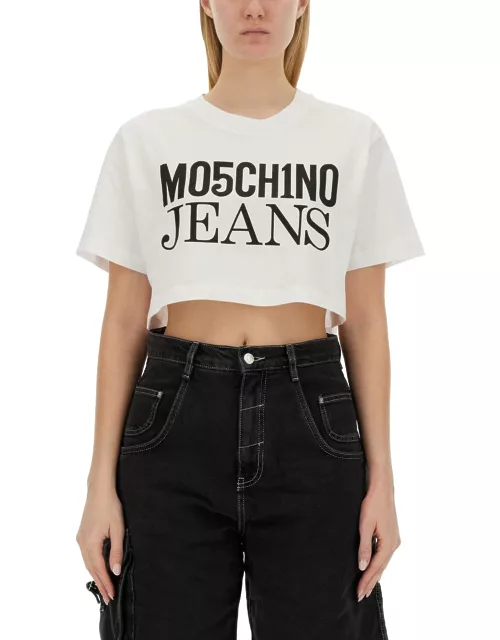 moschino jeans cropped t-shirt