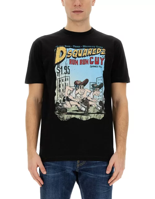 dsquared t-shirt with print