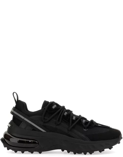 dsquared low top d2 lace-up sneaker
