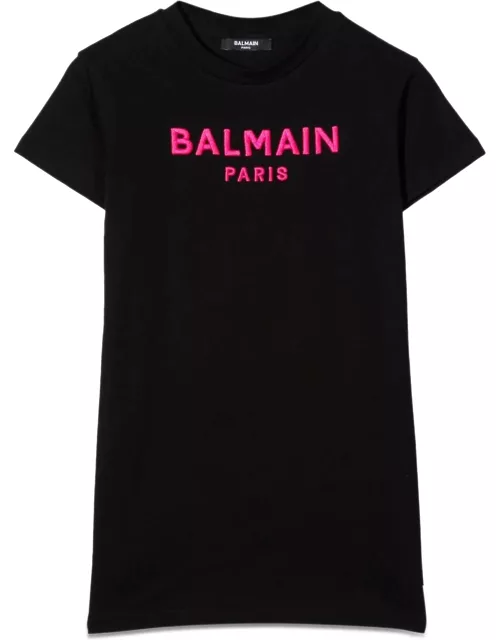 balmain dress with logo