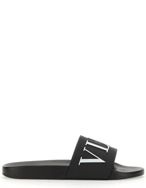 valentino garavani slide sandal with logo