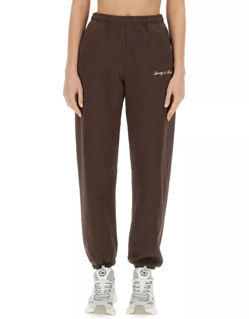 sporty & rich jogging pants with logo