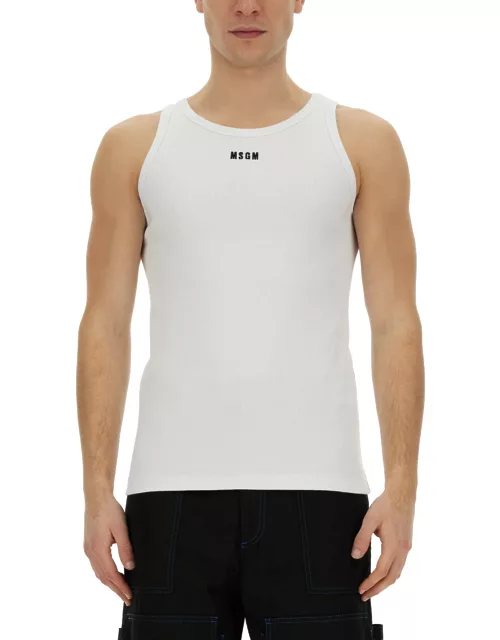 msgm tank top with logo