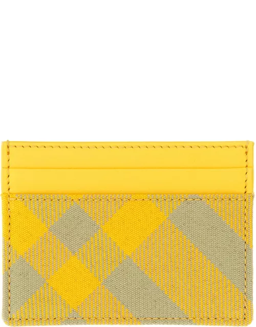burberry credit card holder check