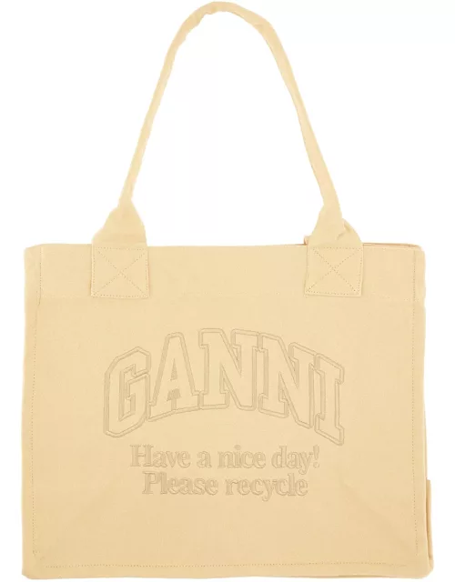 ganni large tote bag