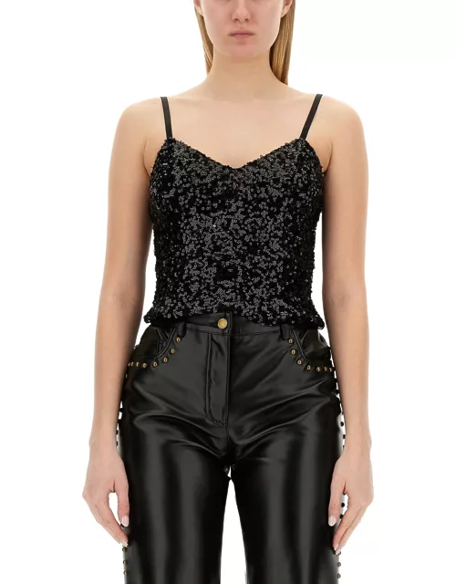 moschino jeans sequined top