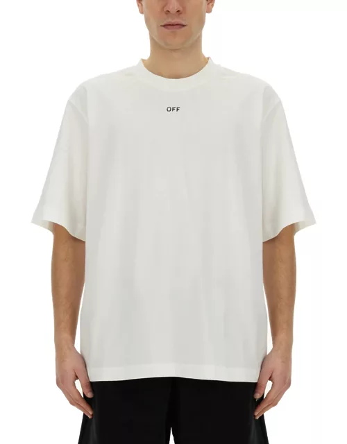 off-white t-shirt with logo