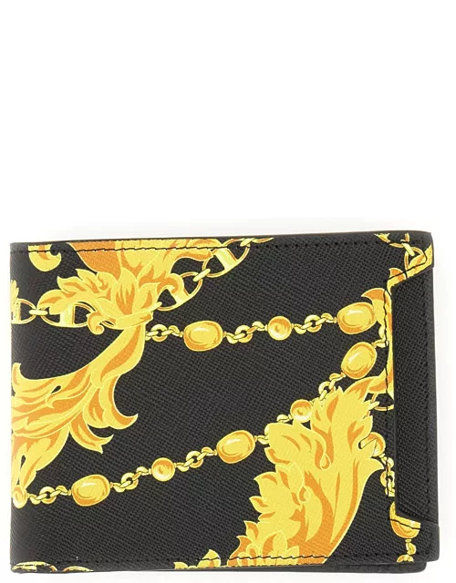 versace jeans couture leather wallet