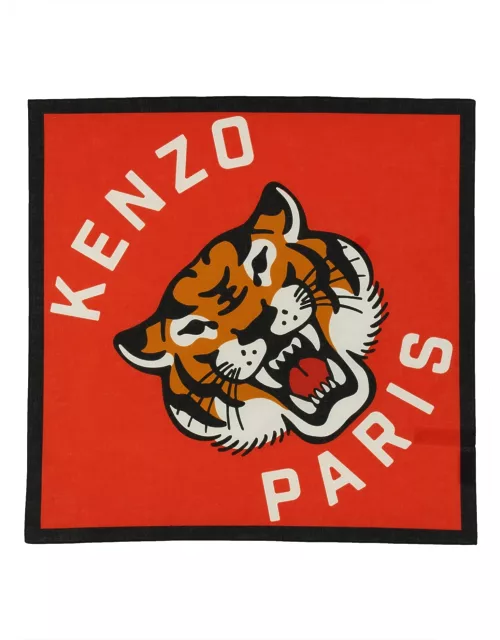 kenzo logo scarf