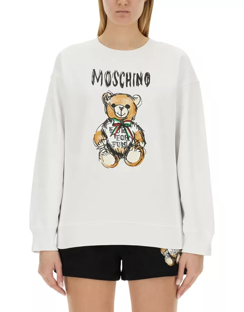 moschino sweatshirt with logo