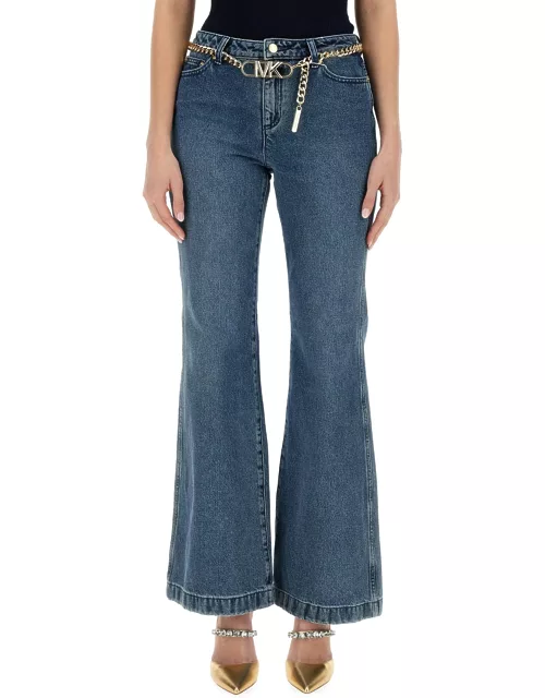 michael by michael kors flare fit jean