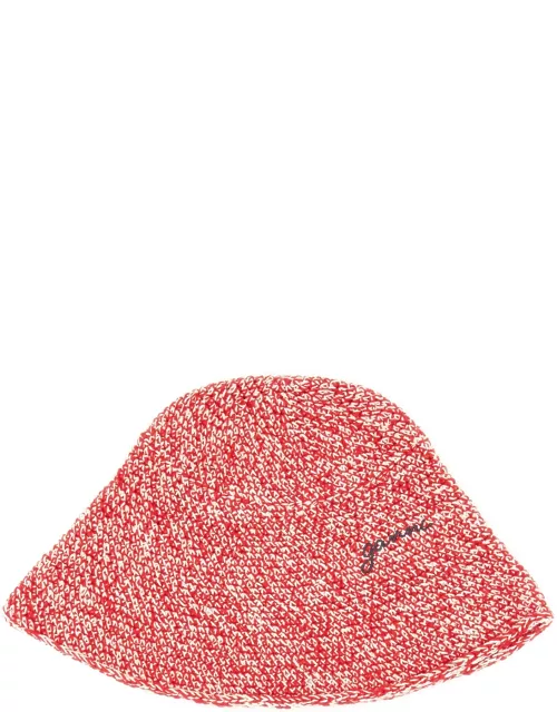 ganni hat with logo