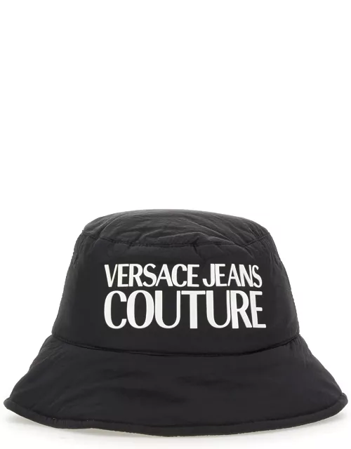 versace jeans couture bucket hat with logo