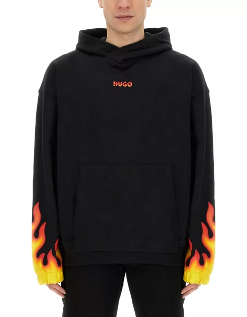 hugo sweatshirt with logo