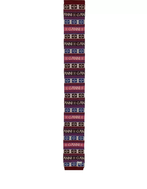 ganni wool scarf