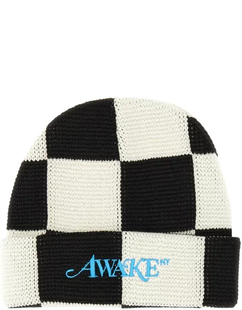 awake ny beanie hat with logo