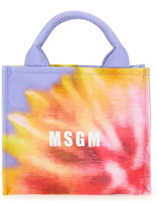 msgm small tote bag with daisy print