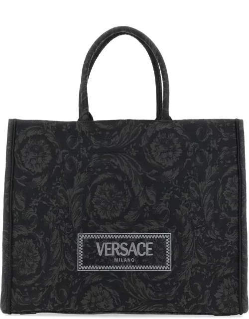 versace large shopper bag "athena baroque"