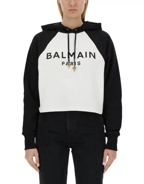 balmain sweatshirt with logo