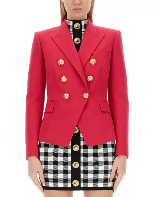 balmain six-button jacket