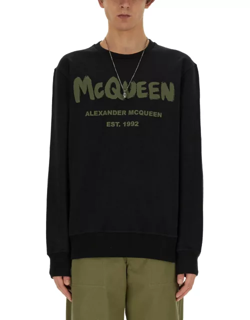 alexander mcqueen sweatshirt with logo