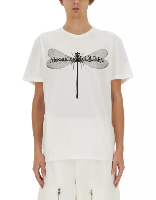 alexander mcqueen "dragonfly" t-shirt