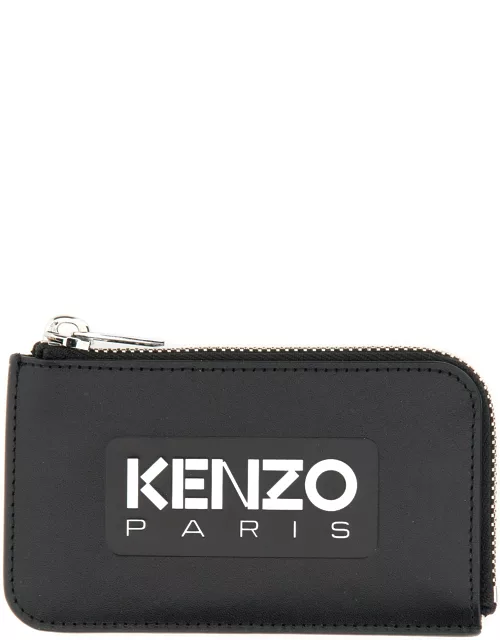 kenzo card holder with logo