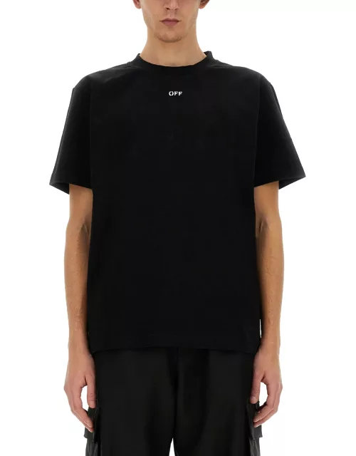 off-white t-shirt with logo