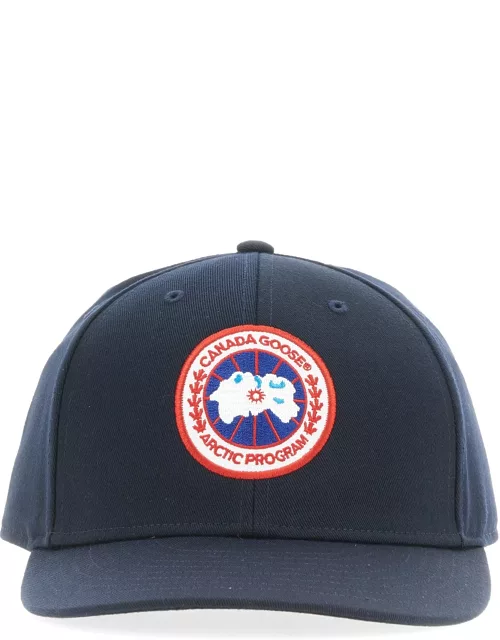 canada goose baseball hat with logo patch