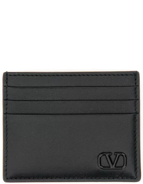 valentino garavani card holder with logo