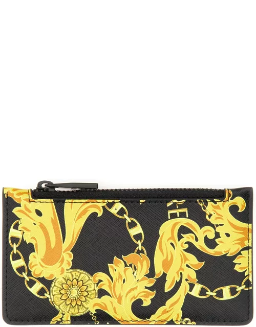 versace jeans couture leather wallet